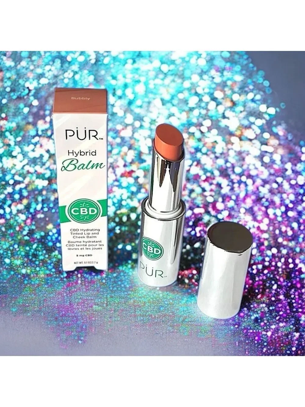 Pur Hydrating Tinted Lip Cheek Balm Bubbly